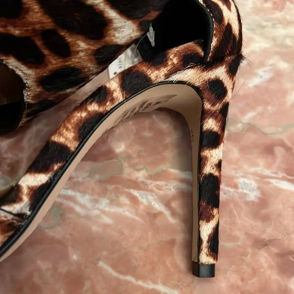 Gianni Bini Animal Print Heels with Sparkling Accents - Picture 7 of 10